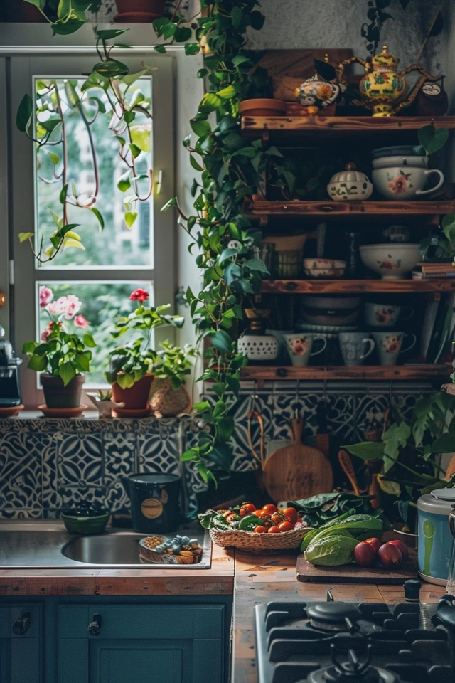 Creating a Bohemian Kitchen with Vintage Flair