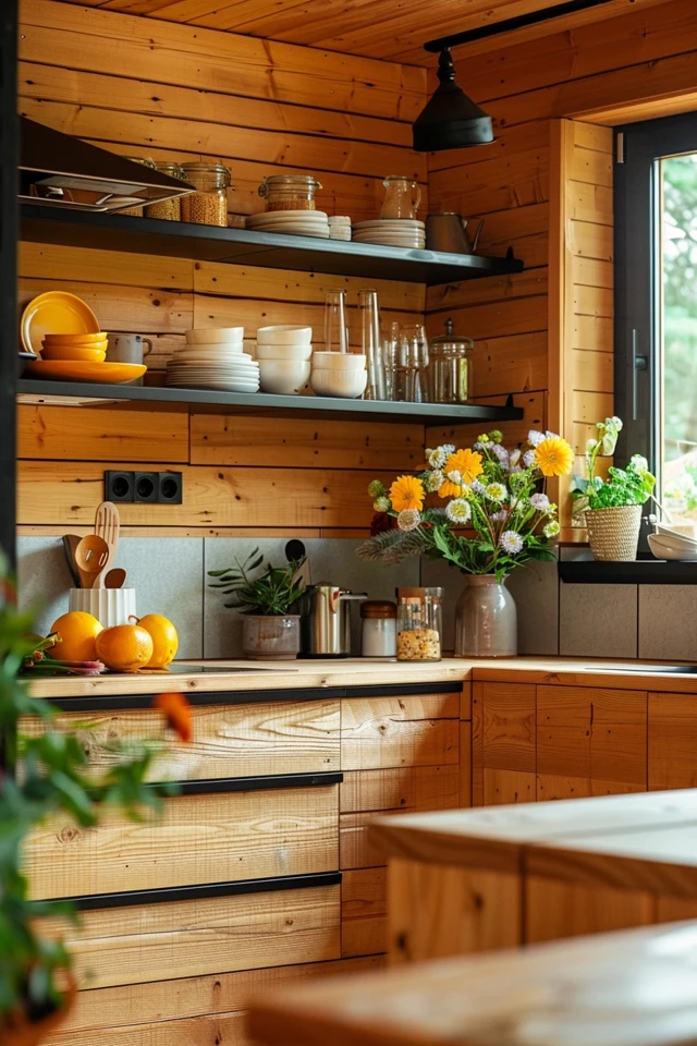 Rustic Cabin Backsplash Ideas for Cozy Kitchens