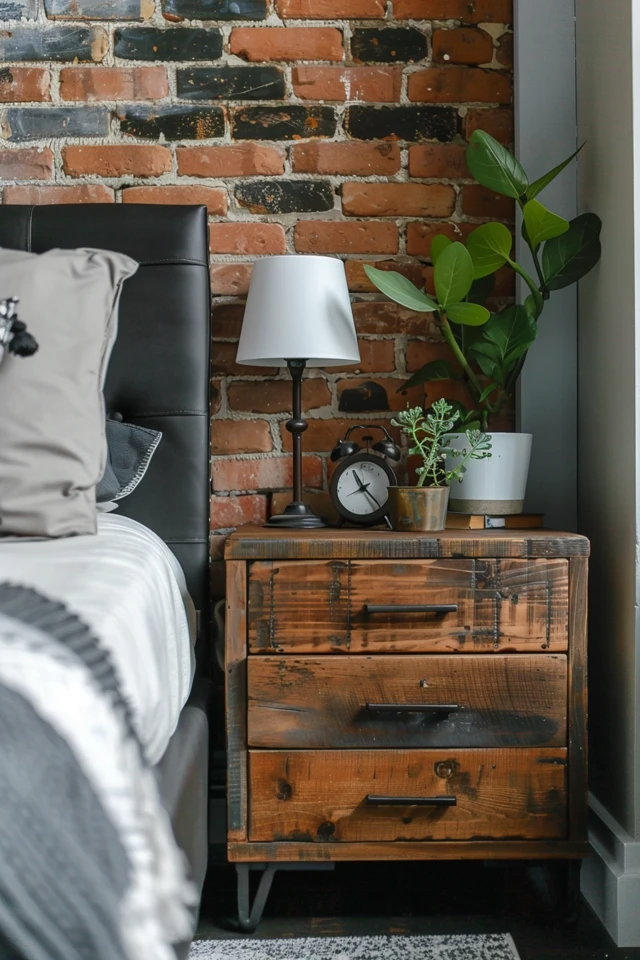 Industrial Nightstands: Bedroom Essentials