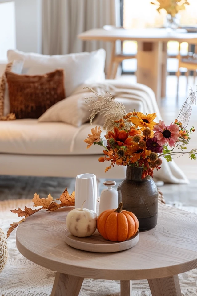 Functional Decor with Thanksgiving Theme Side Tables