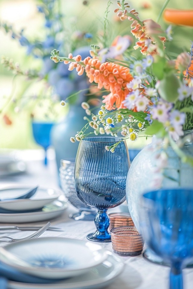 Elegant Blue Table Setting Ideas for Chic Dining