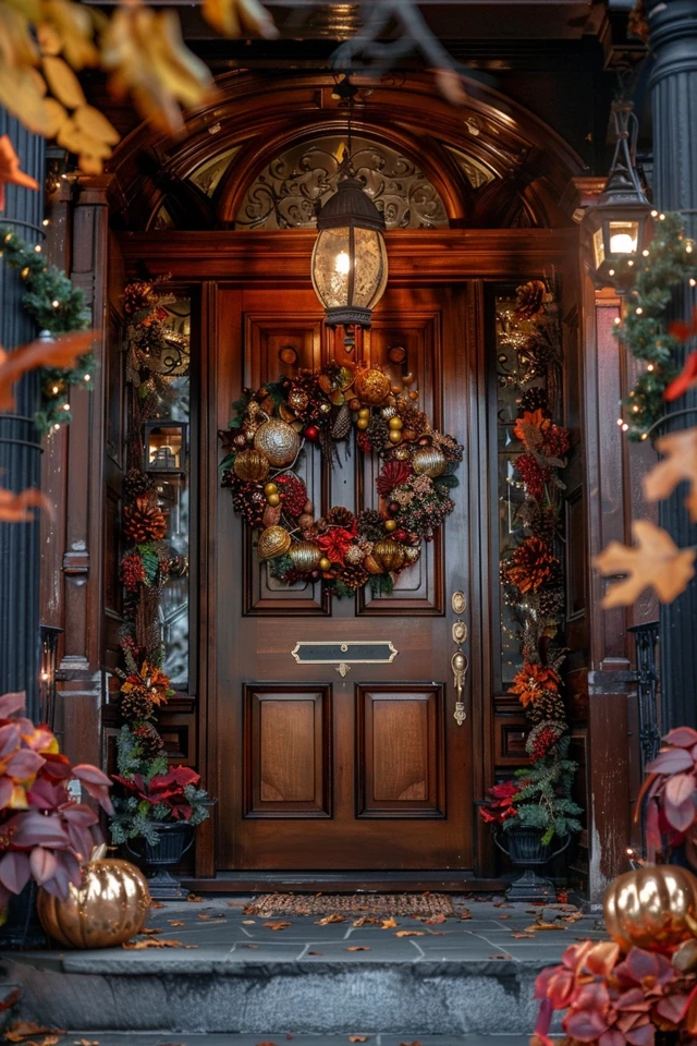 Festive Thanksgiving Door Decorating Ideas to Inspire