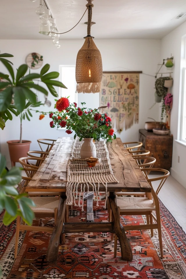 Bohemian Dining Room: Vibrant and Stylish Decor