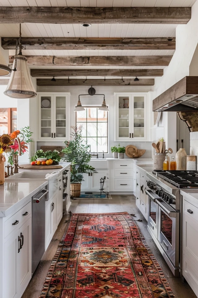 Rustic Charm: Farmhouse Kitchen Floor Ideas