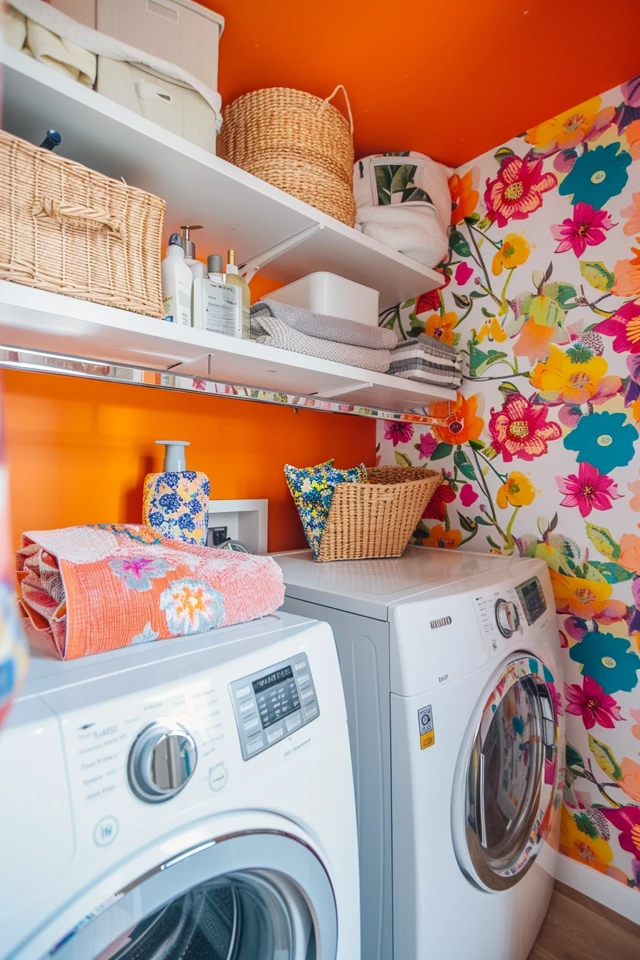 Optimize Laundry Space: Shelf Over Washer and Dryer Ideas