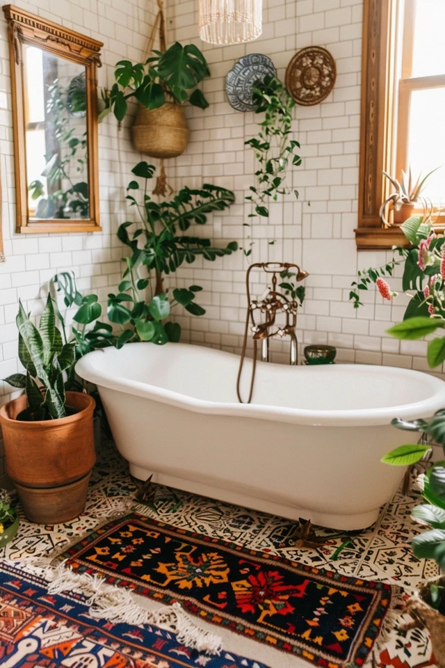 Bohemian Bathrooms: Tiles and Fixtures