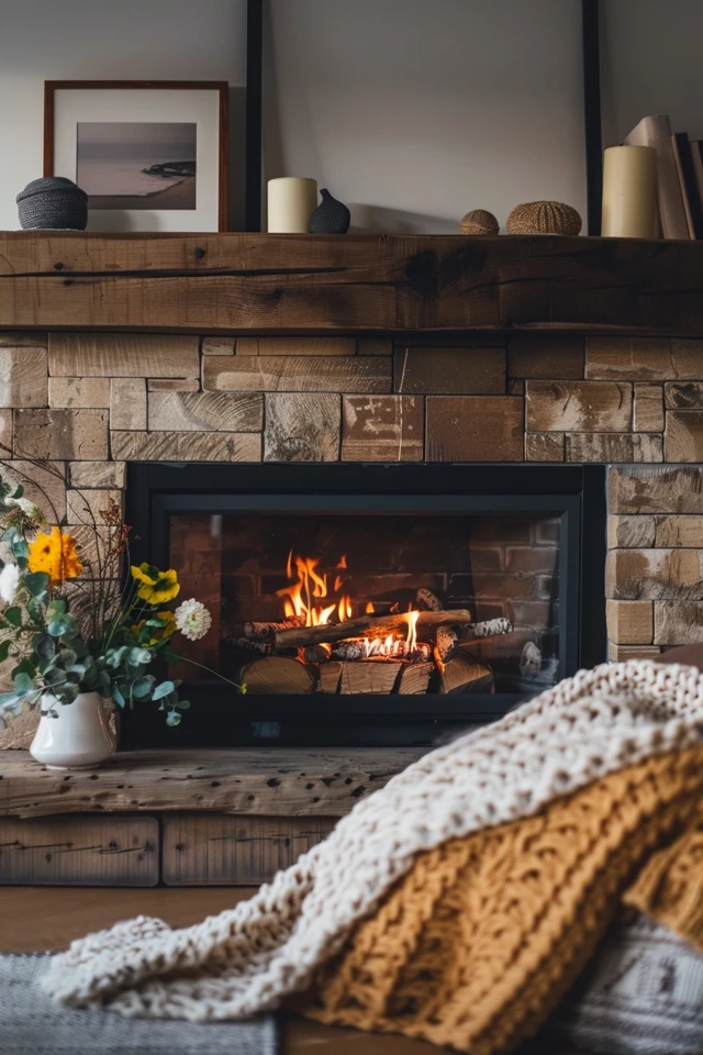 Warm Up Your Home with Farmhouse Fireplace Tile Ideas