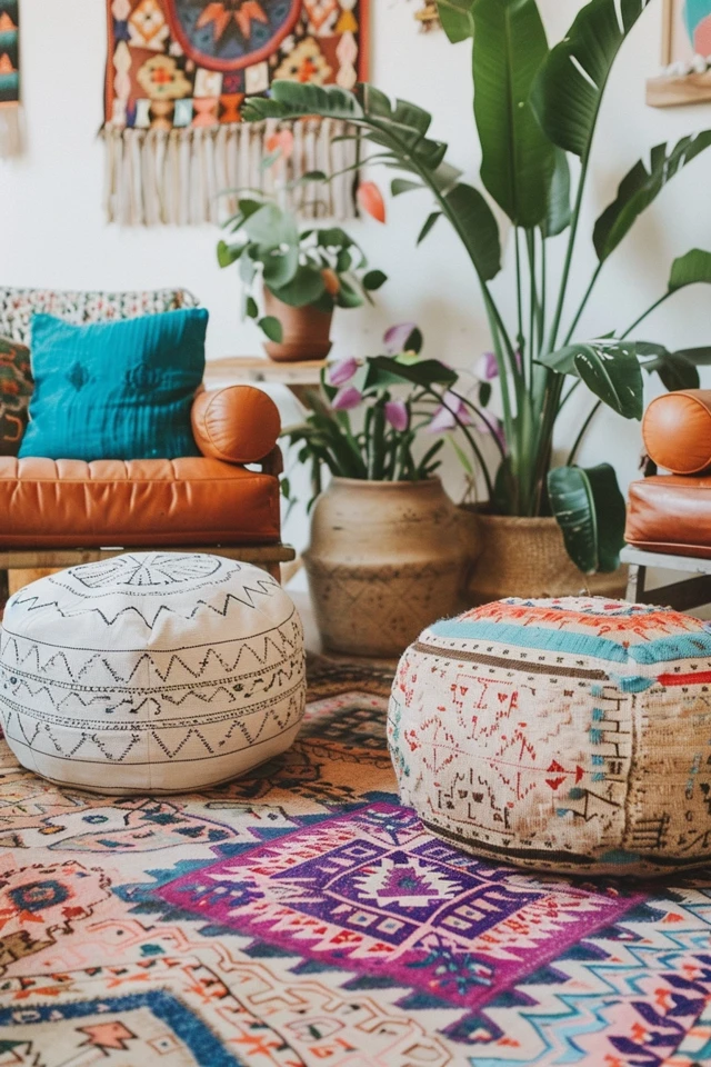 Bohemian Ottomans: Stylish Comfort