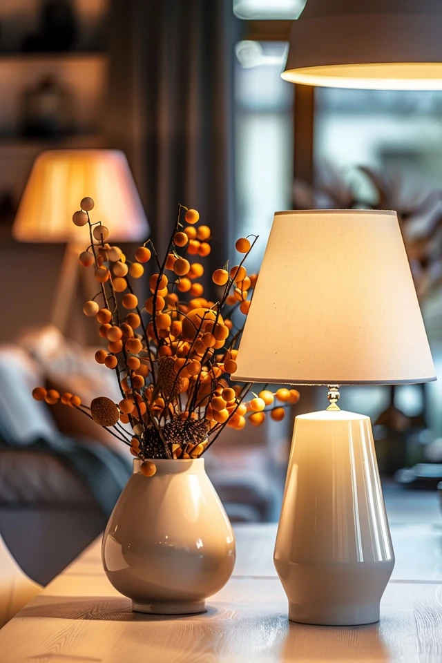 Stylish Lighting with Thanksgiving Theme Table Lamps