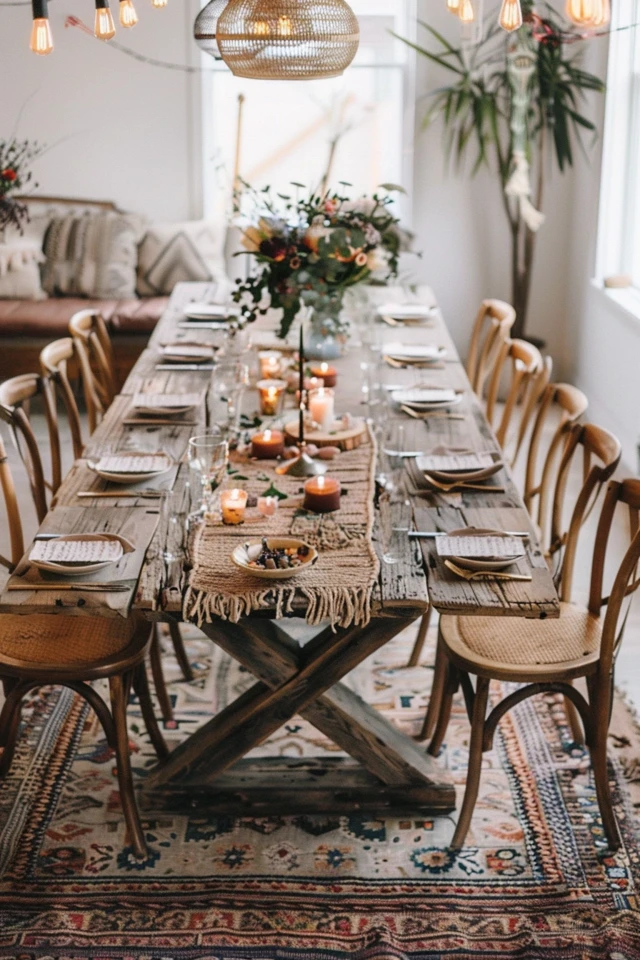 Bohemian Dining Tables: Elegant Meals