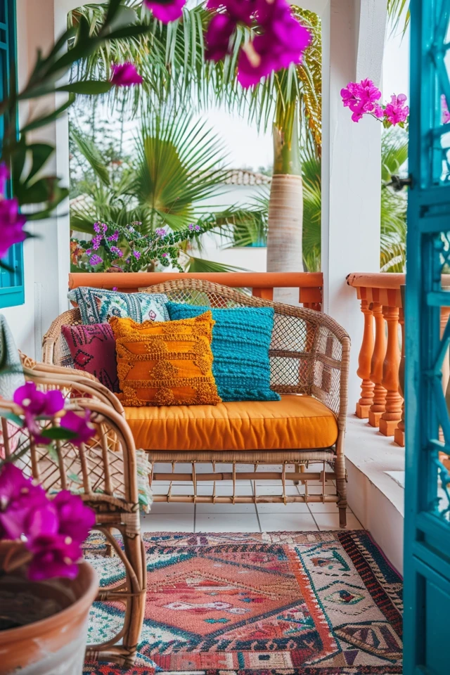 Balcony Decor with a Moroccan Twist