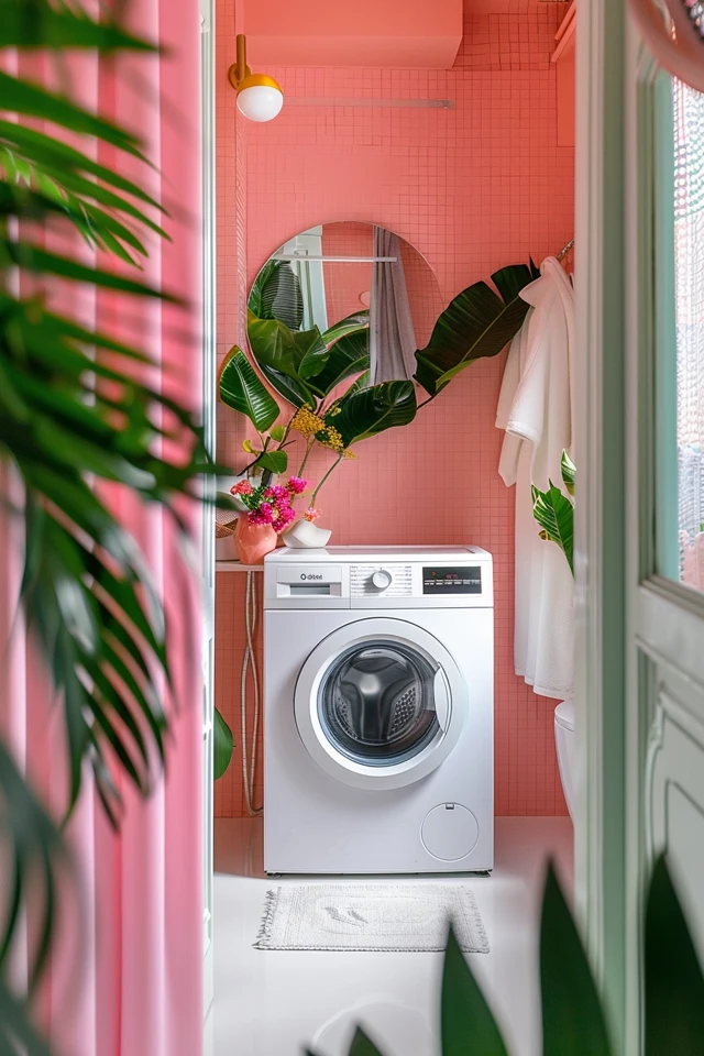 Optimize Small Bathrooms with Washer/Dryer Ideas