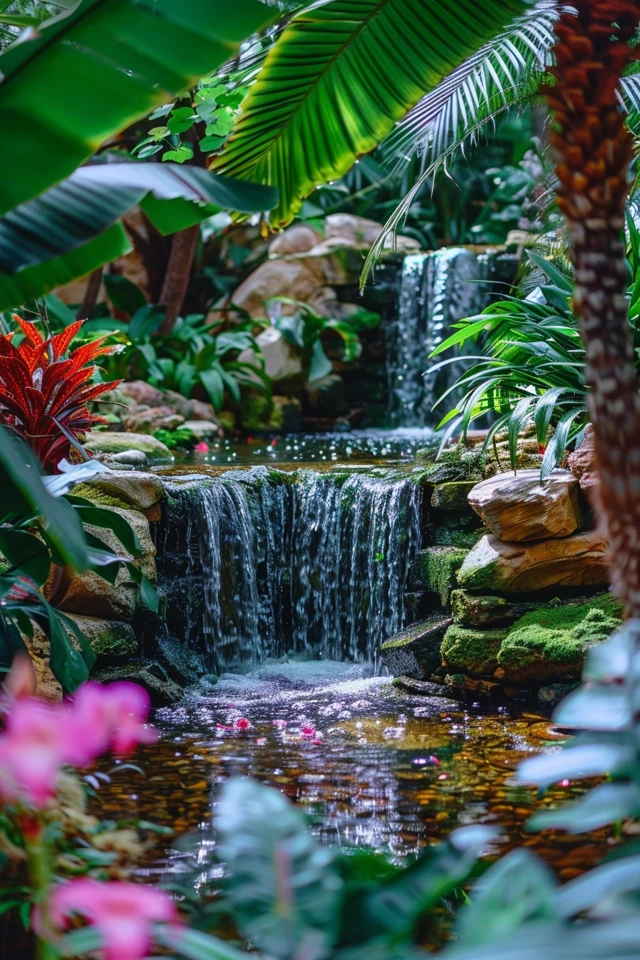 Creative Corner Waterfall Pond Ideas for Small Yards