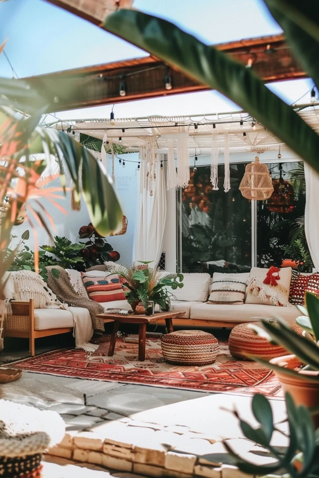 Bohemian Outdoor Spaces: Stylish Patios and Gardens