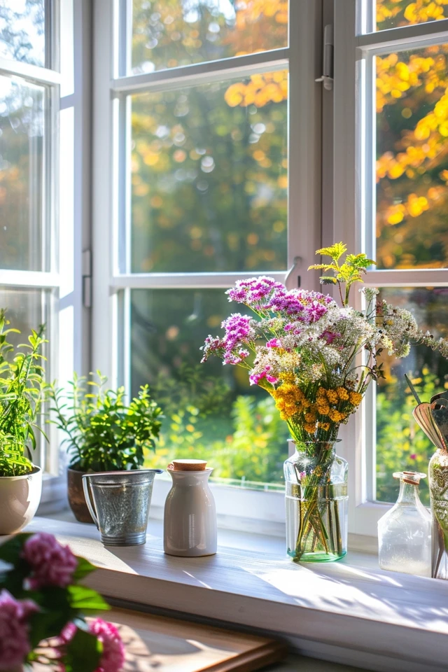 Brighten Your Space: Kitchen Window Sill Decorating Ideas