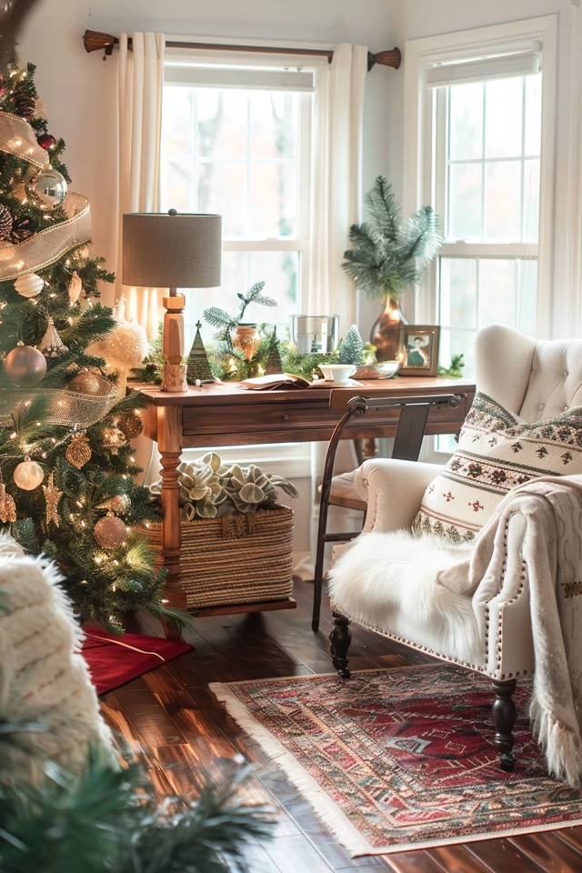 Work in Style with Christmas Theme Desks