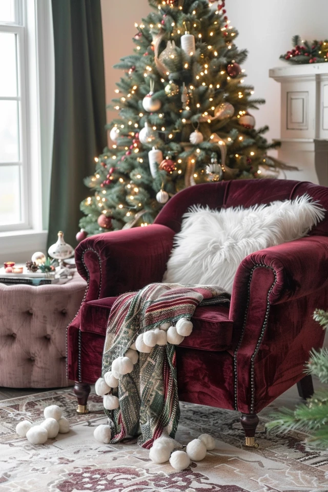 Stylish Seating with Christmas Theme Accent Chairs