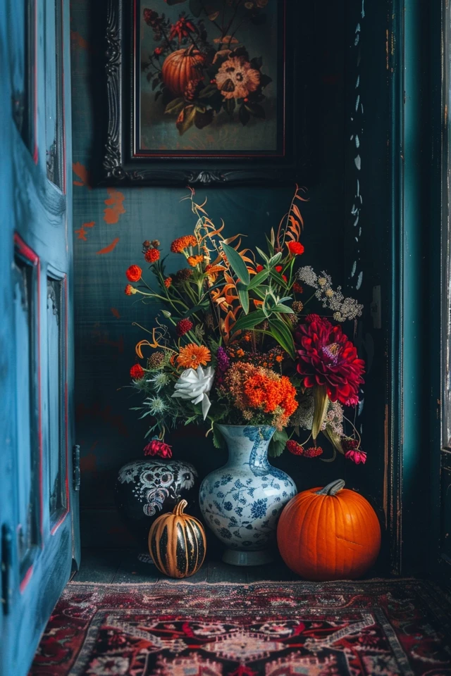 Blending Old and New with Halloween Theme Home Decor