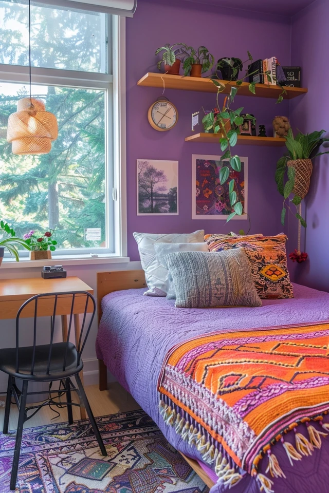 Chic Purple Dorm Room Ideas for Stylish Students