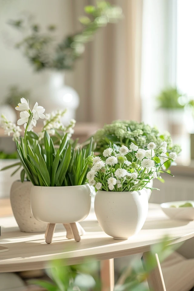 Stylish Greenery with Easter Theme Planters