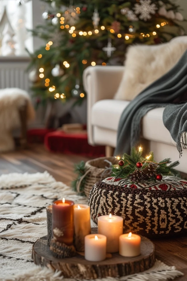 Wood and Tile Options for Christmas Theme Flooring