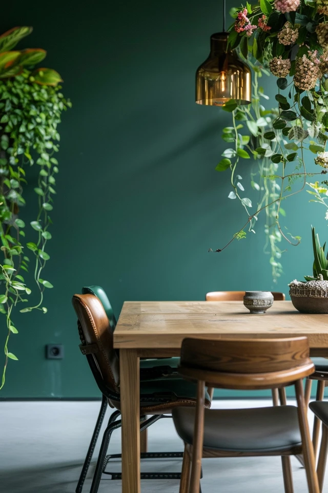 5 Tips for Adding Green Walls to Your Dining Room