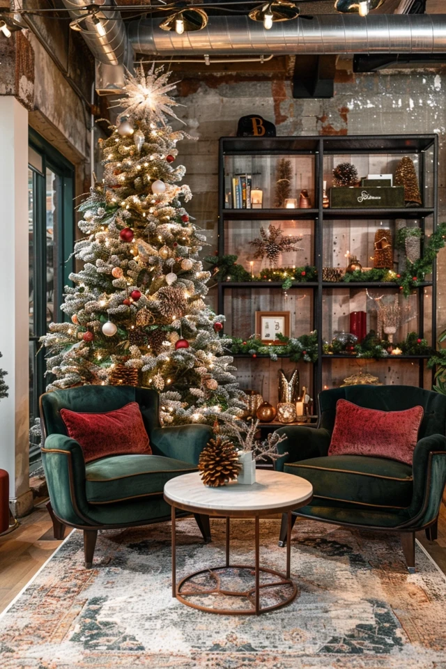 Productive Spaces with Christmas Theme Office Decor