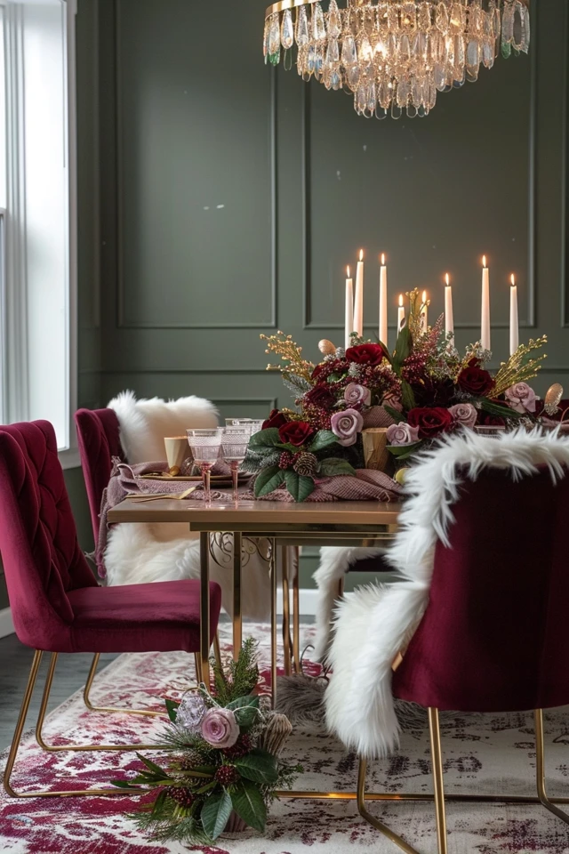 Key Decor Ideas for Christmas Theme Dining Rooms