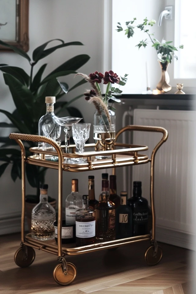 5 Stylish Home Bar Cart Ideas