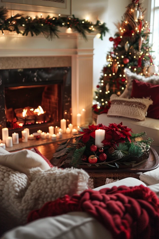 Warm Up Your Space with Christmas Theme Fireplaces