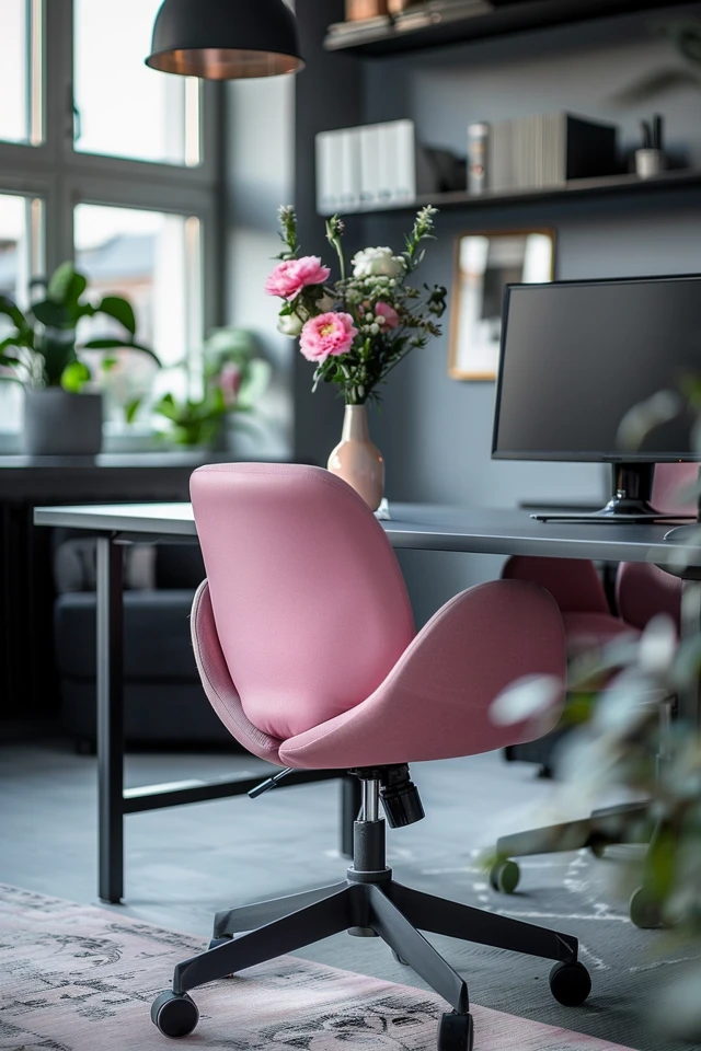 Chic Pink and Grey Office Ideas for Your Workspace