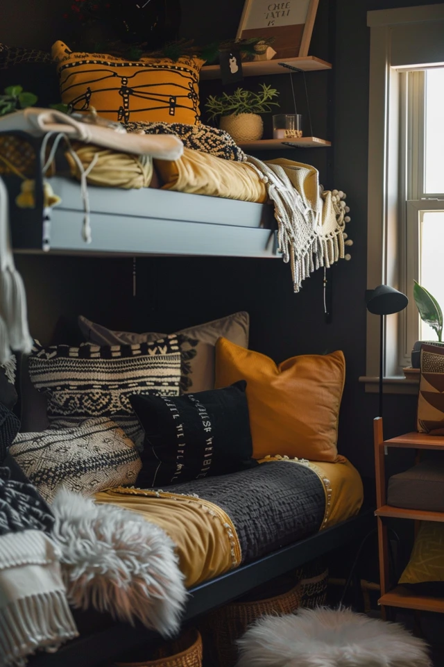 Black Dorm Room Ideas for a Chic College Space