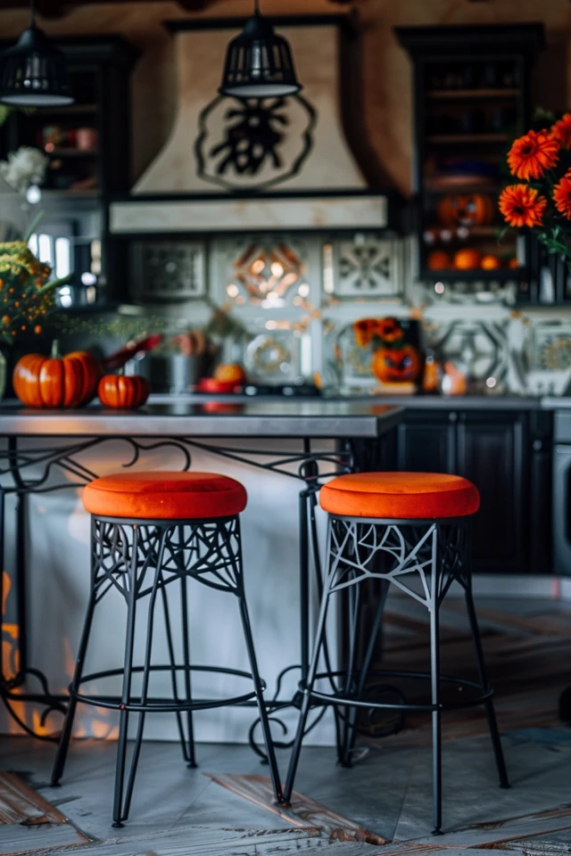 Kitchen and Bar Seating: Halloween Theme Stools