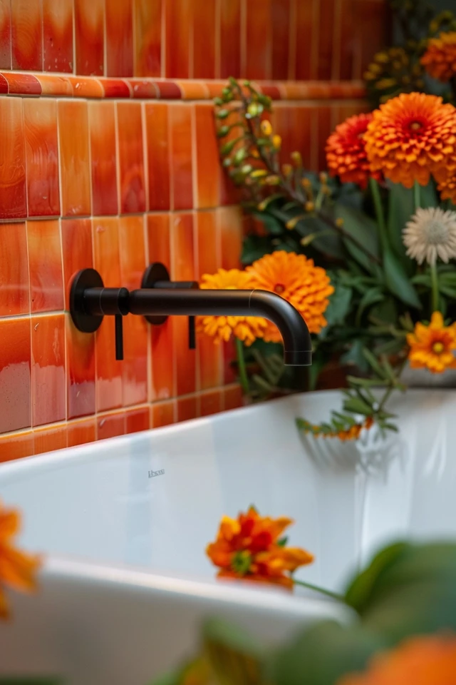 Tile and Fixture Ideas for a Halloween Theme Bathroom