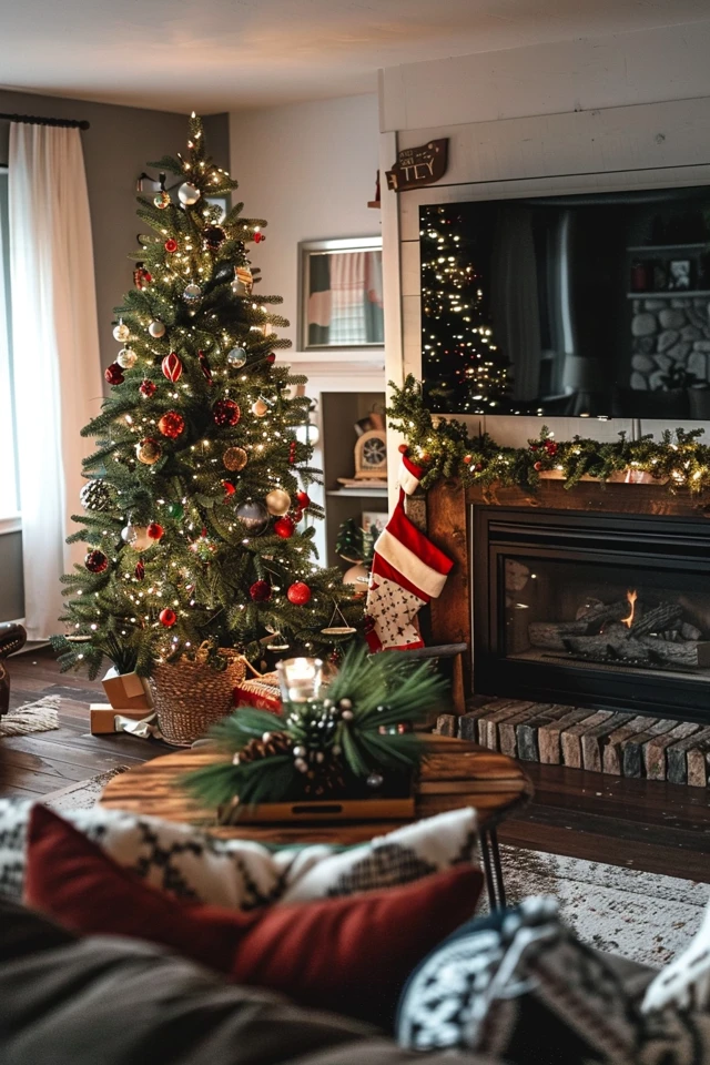 Functional Decor with Christmas Theme TV Stands