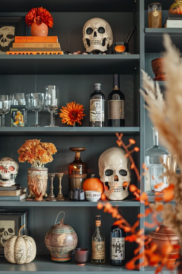 Spooky Halloween Shelf Ideas to Haunt Your Home