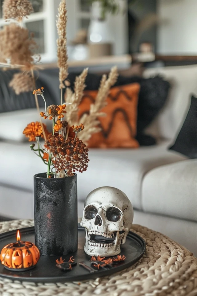 Modern Halloween Theme Decor for a Contemporary Home