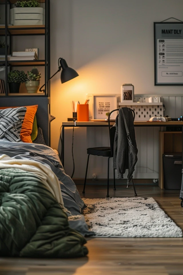 Dorm Room Ideas for a Minimalist Industrial Look