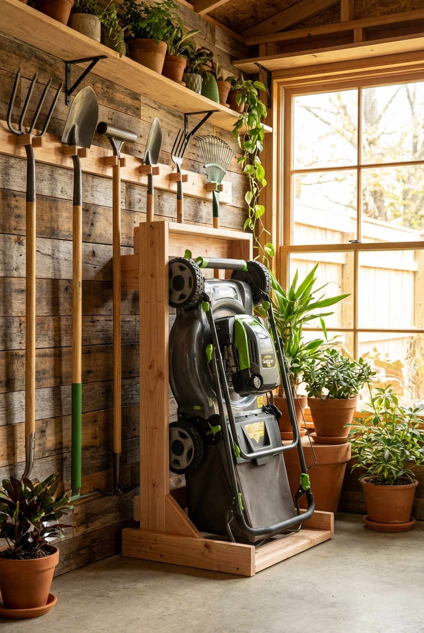 Creative Lawn Mower Storage Ideas Unveiled