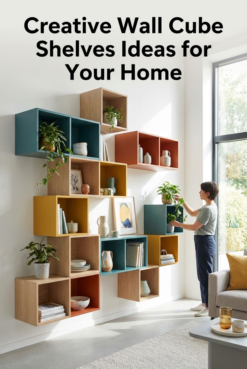 Creative Wall Cube Shelves Ideas for Your Home - Featured Image